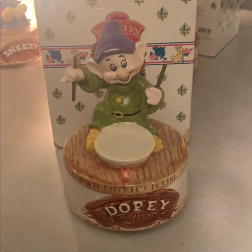 Vintage Walt Disney Co Schmid "Dopey" Music Box